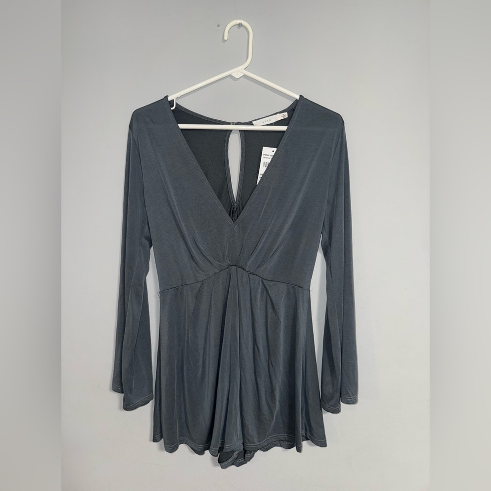 Lush Dark Slate Romper